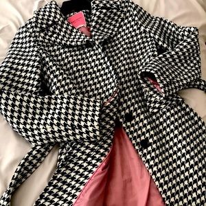 Kate Spade NY houndstooth coat (xs)